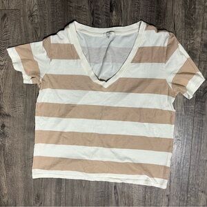 Z supply striped cotton tee